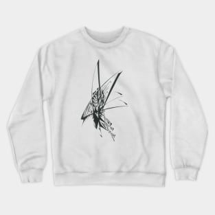 Andromeda Unique Black White Abstract Art Crewneck Sweatshirt